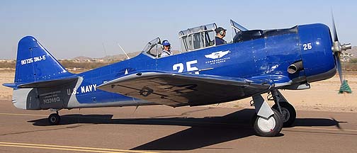 North American SNJ-5 Texan N3246G, Copperstate Fly-in, October 22, 2011